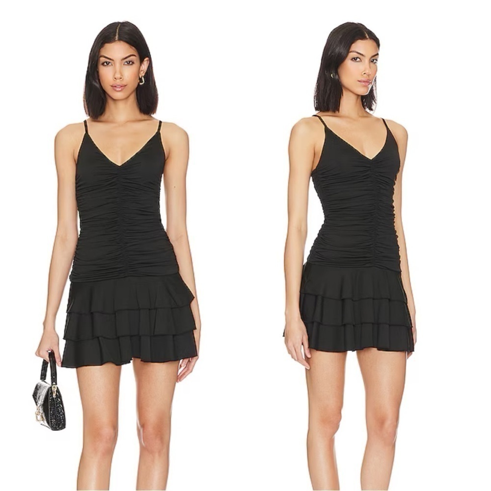 More To Come from REVOLVE Susanna Ruched Dress in Black
